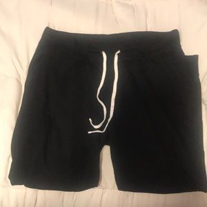 Black Joggers with cuffed bottoms